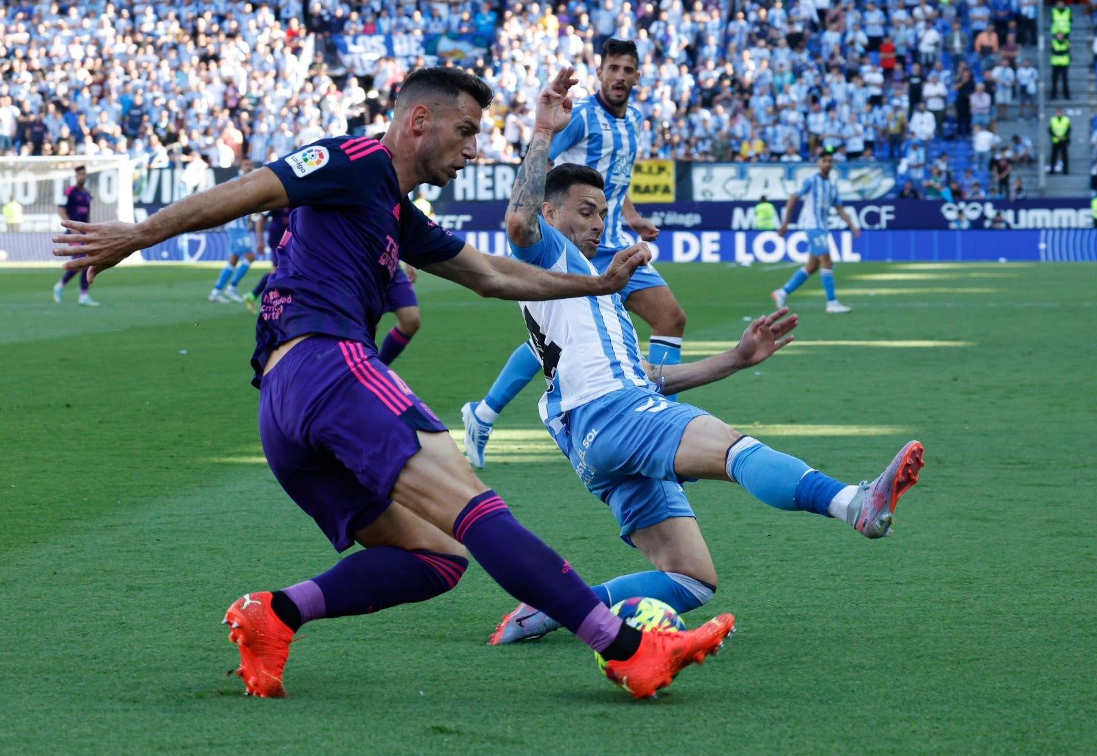 Las mejores imágenes del partido Málaga-Cartagena