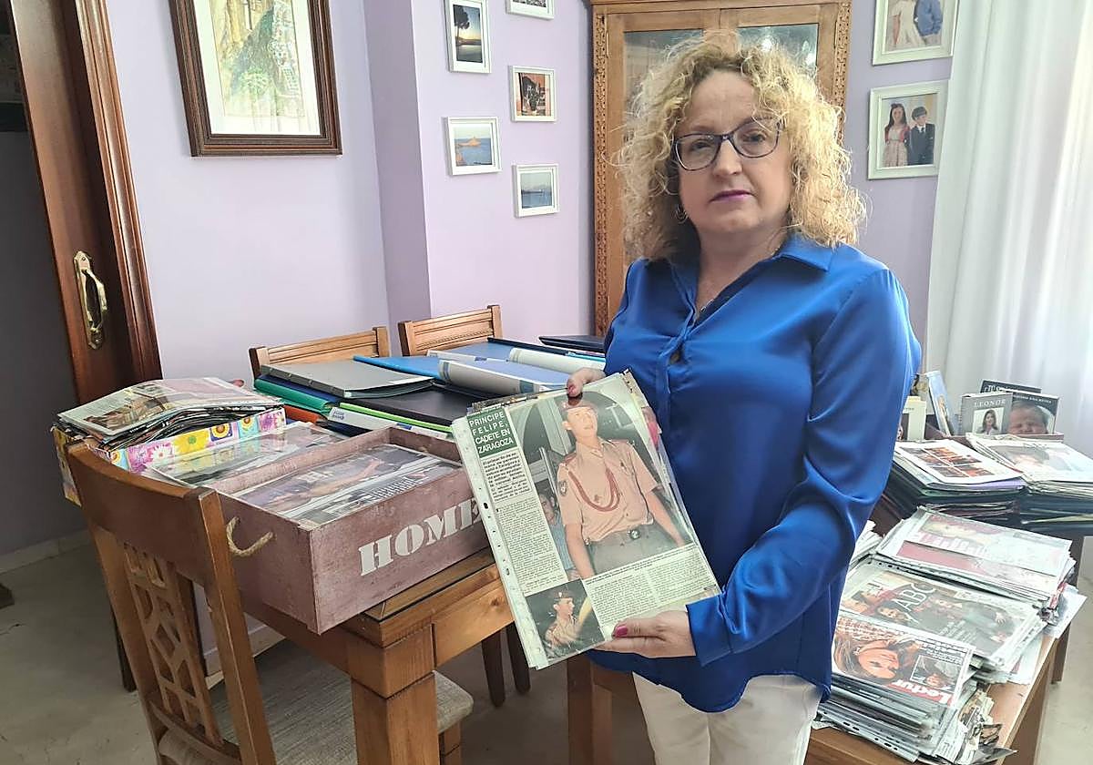 Mari Ángeles Ríos, en su casa.