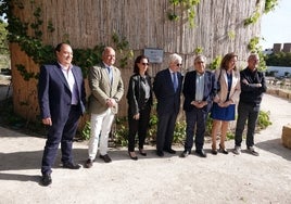 Imagen de la inauguración del nuevo espacio verde de la Universidad en el campus de Teatinos 'Cultiva UMA'.