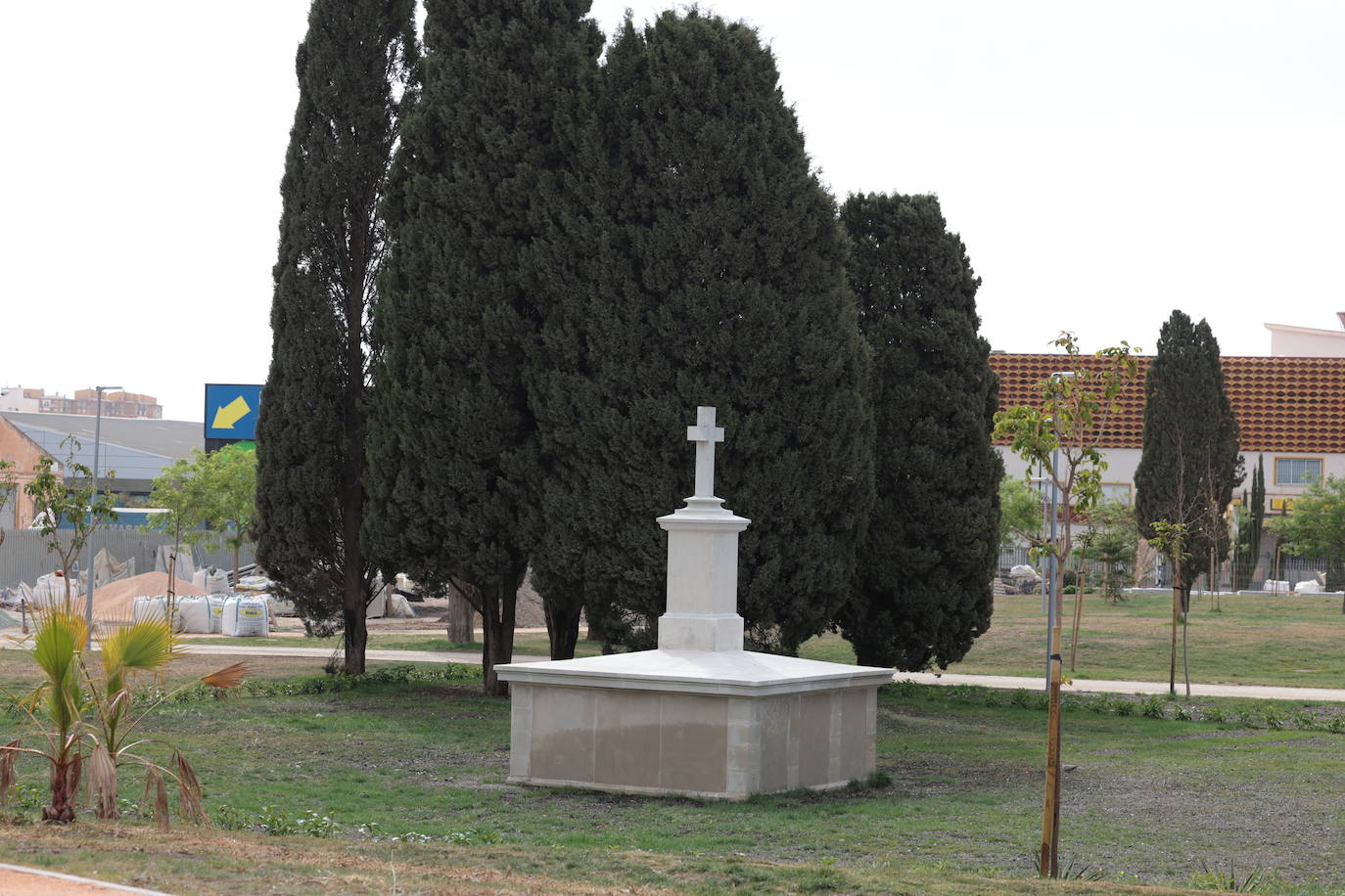 El parque de San Rafael empieza a brotar en Málaga tras casi una década de obras