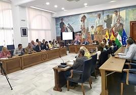 Imagen de la sesión plenaria que ha tenido lugar este jueves en Rincón de la Victoria.