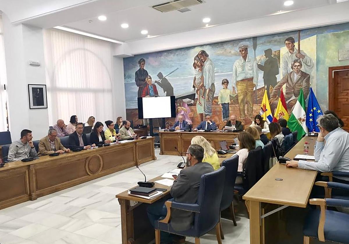 Imagen de la sesión plenaria que ha tenido lugar este jueves en Rincón de la Victoria.