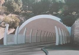 Recreación del proyecto de reforma del túnel de la Alcazaba.