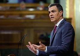 Pedro Sánchez, el miércoles en el Congreso de los Diputados.