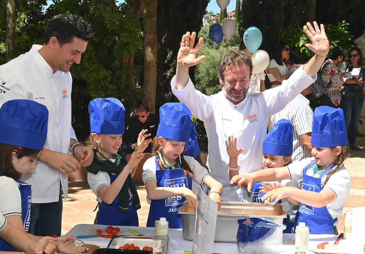 Unos 150 niños han participado en los talleres de cocina con chefs con estrella Michelin de todo el país.