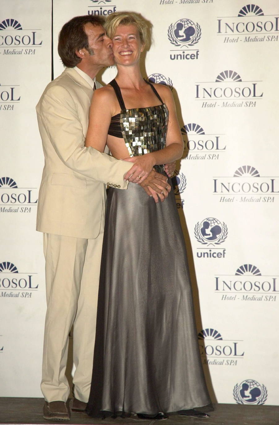 Celebración de la gala benéfica de Unicef en el Incosol Hotel Medical Spa en 2005 a la que acudieron los embajadores de Unicef Ana Duato e Imanol Arias (en la imagen), Teresa Viejo, Pedro Delgado y Goyo González.