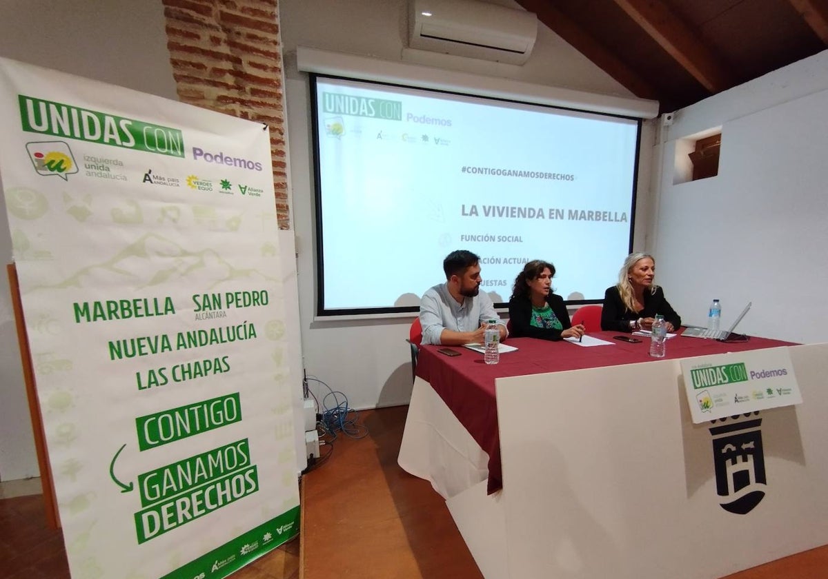 Unidas con Podemos apuesta por recuperar «la función social» de la vivienda en Marbella
