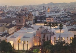 Vista del Museo Picasso Málaga desde la Alcazaba.