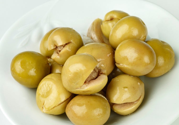 Aceitunas Aloreñas de Málaga tradicionales.