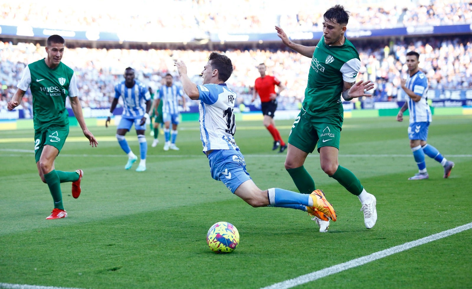 Las mejores imágenes del Málaga-Huesca