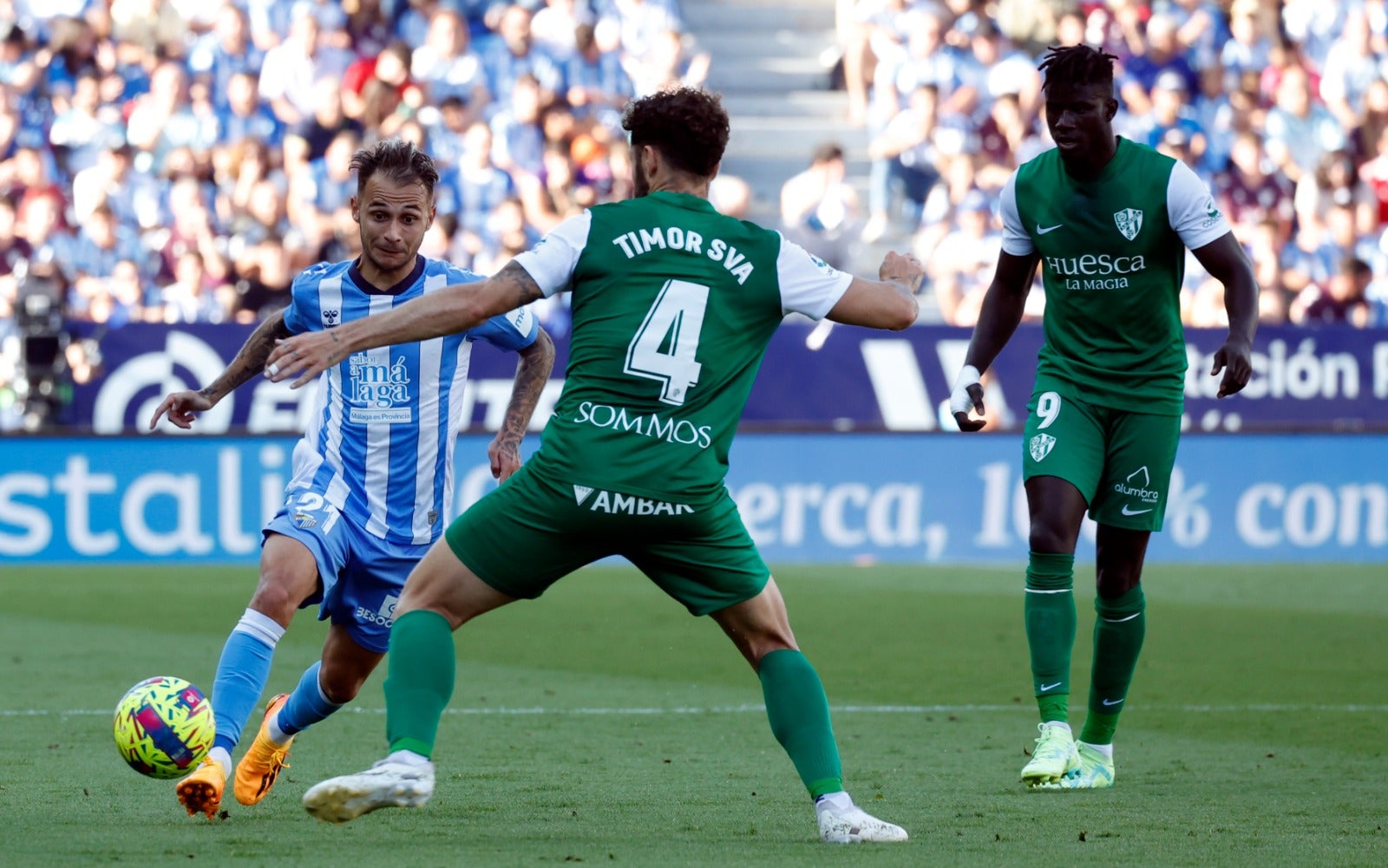 Las mejores imágenes del Málaga-Huesca