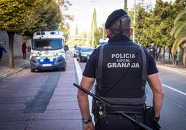 Una vivienda afectada y cortes de carretera por un turismo incendiado en Granada