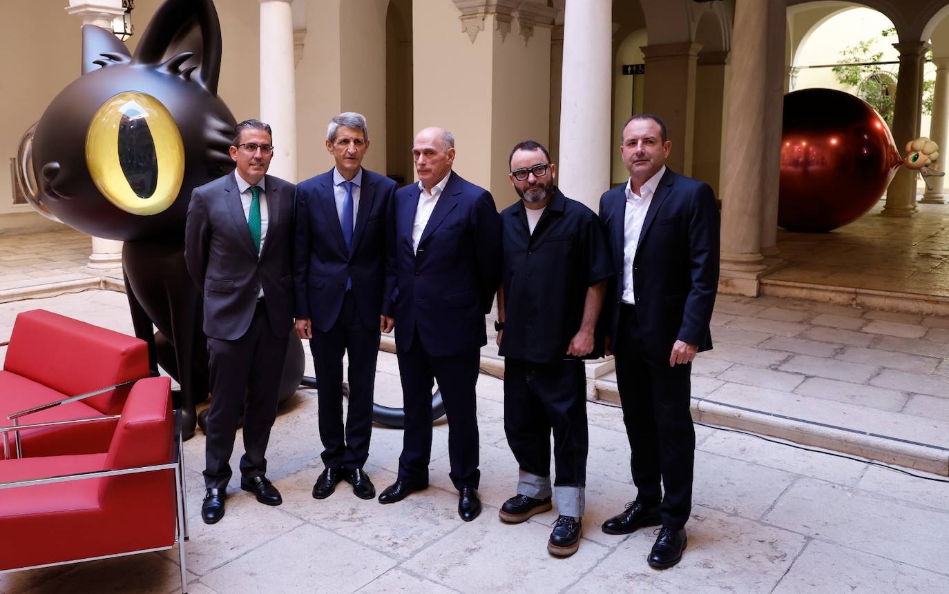 Bernard Picasso y Javier Calleja, en el Aula de Cultura de SUR