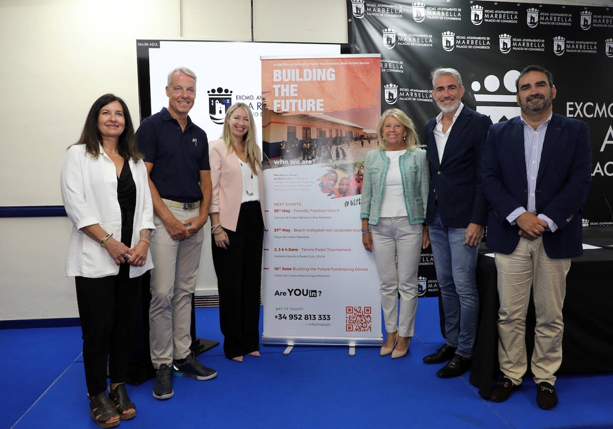 Presentación del torneo solidario de pádel del sector inmobiliario de la Costa del Sol.