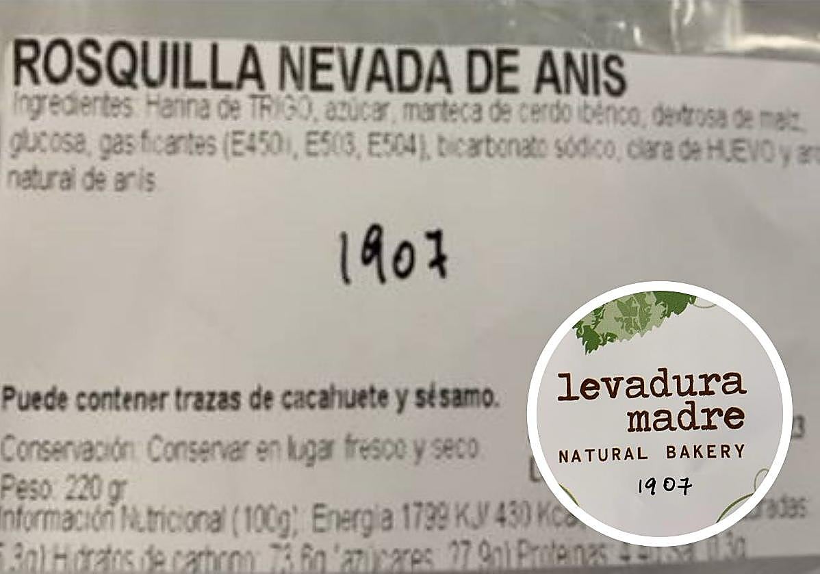 Alerta alimentaria por un ingrediente no incluido en el etiquetado de unas rosquillas