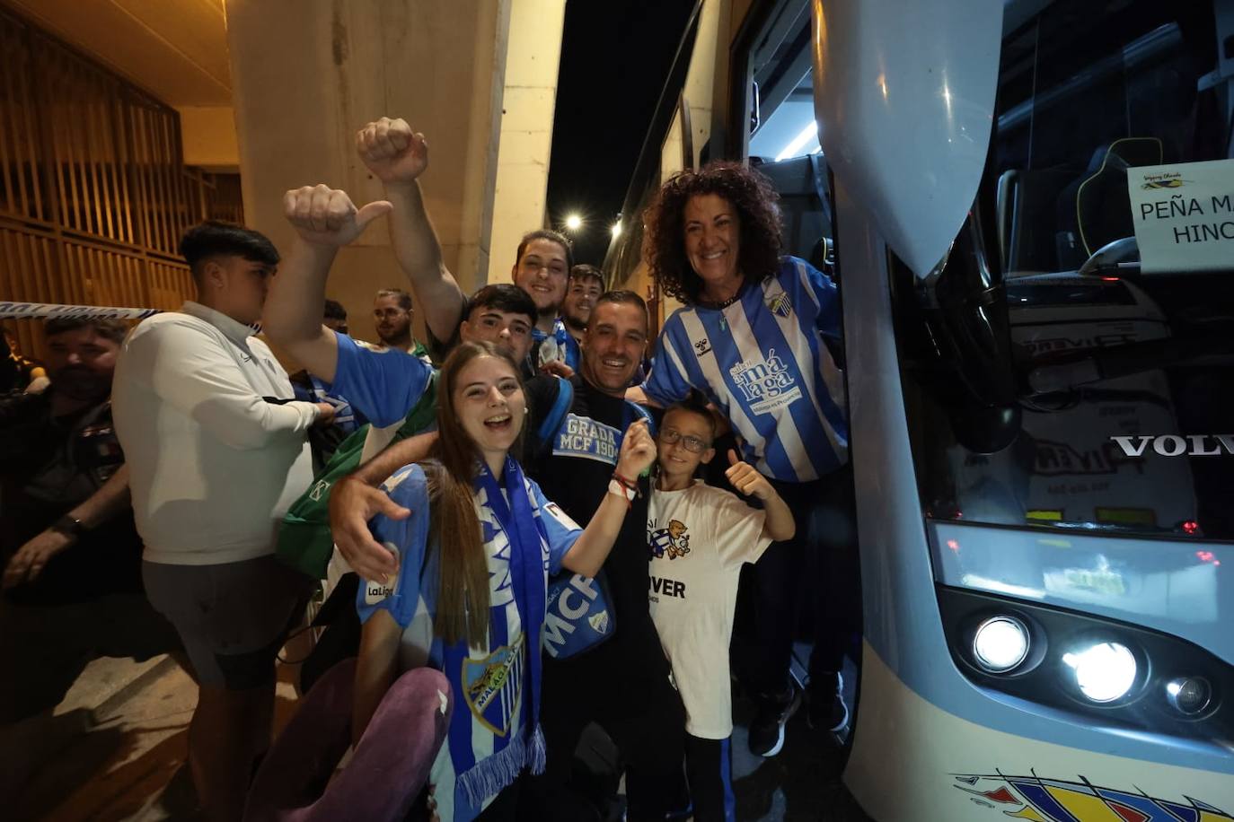 La caravana malaguista pone rumbo a Ponferrada