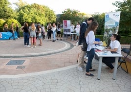 Acto de bienvenida a la UMA de alumnos internacionales, en una imagen de archivo.