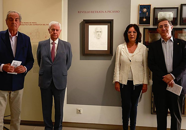 Luis Merino Bayona, José Luis Domínguez, Susana Martín y Elías de Mateo, en la presentación.
