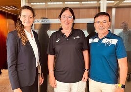 Isabel Sánchez, Marisol Casado y José Hidalgo.