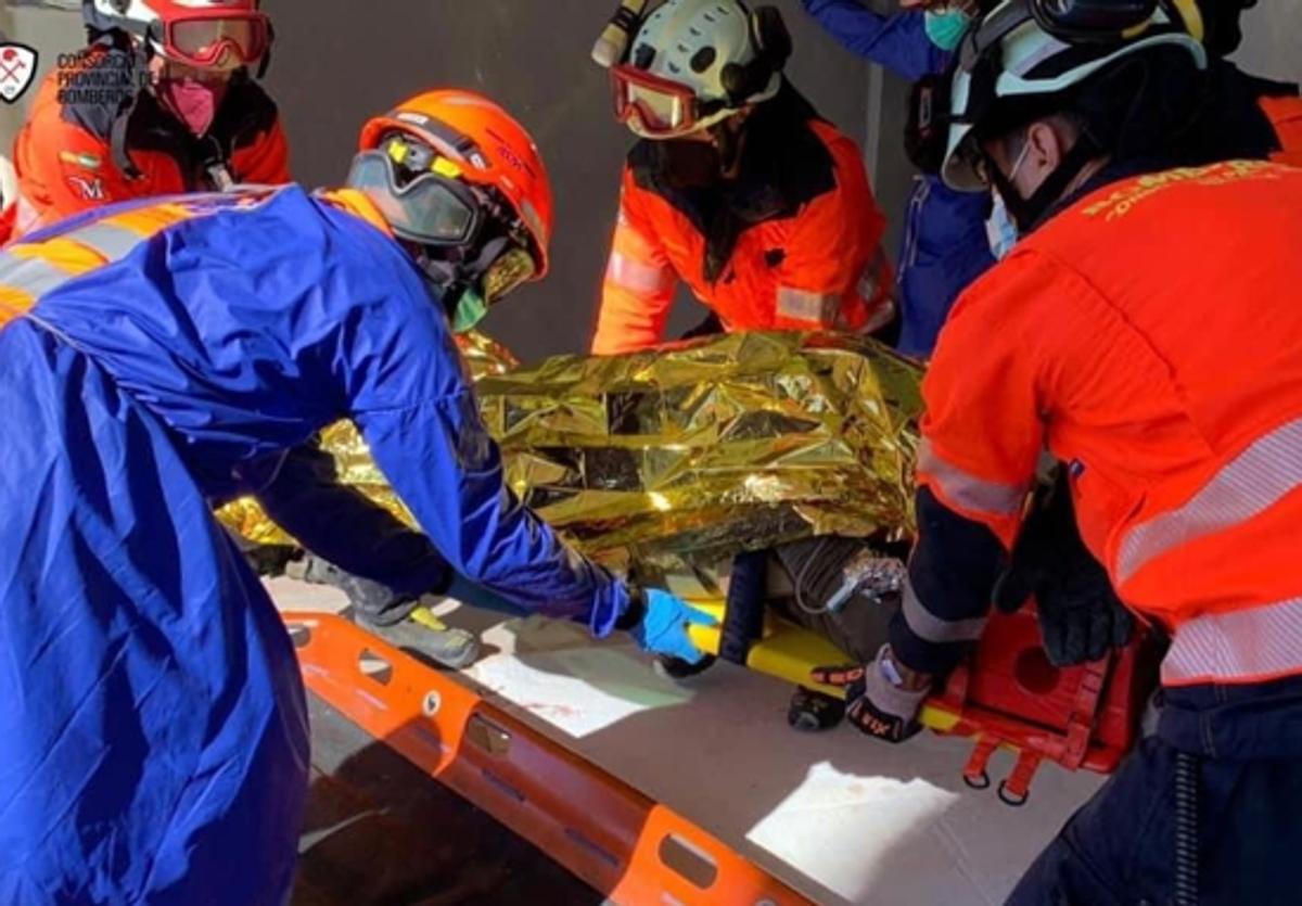 Imagen de archivo de un accidente laboral registrado en Estepona.