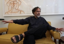 Alejandro González Iñárritu, ayer, en el hotel en el que, por fin, se hospeda en Málaga.