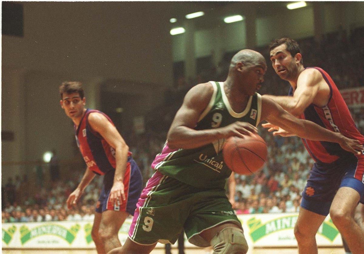 Ansley, en el partido en el que Unicaja pudo conquistar la Liga en Ciudad Jardín.