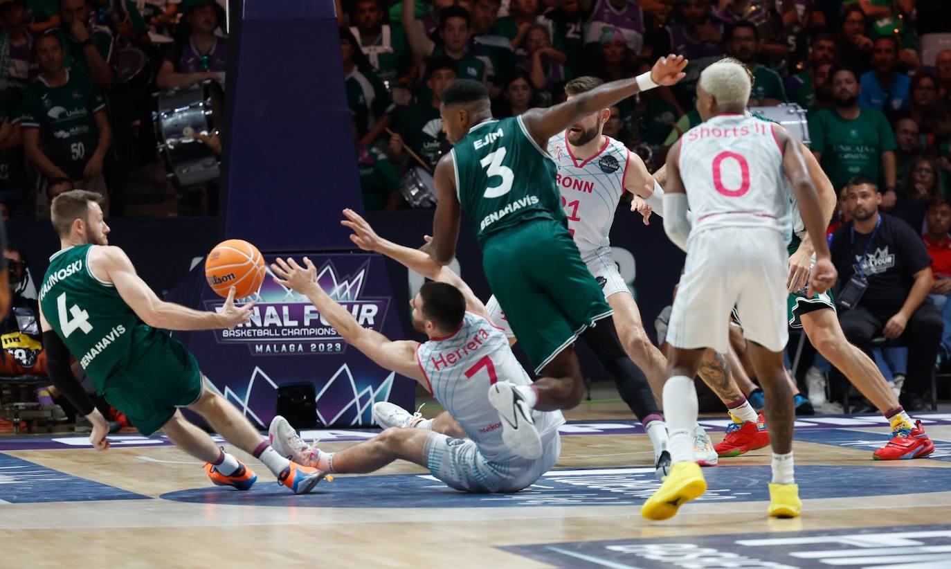 Las mejores imágenes del Unicaja-Telekom Bonn en la Final Four 2023