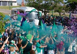 La afición recibe al Unicaja en el Carpea.