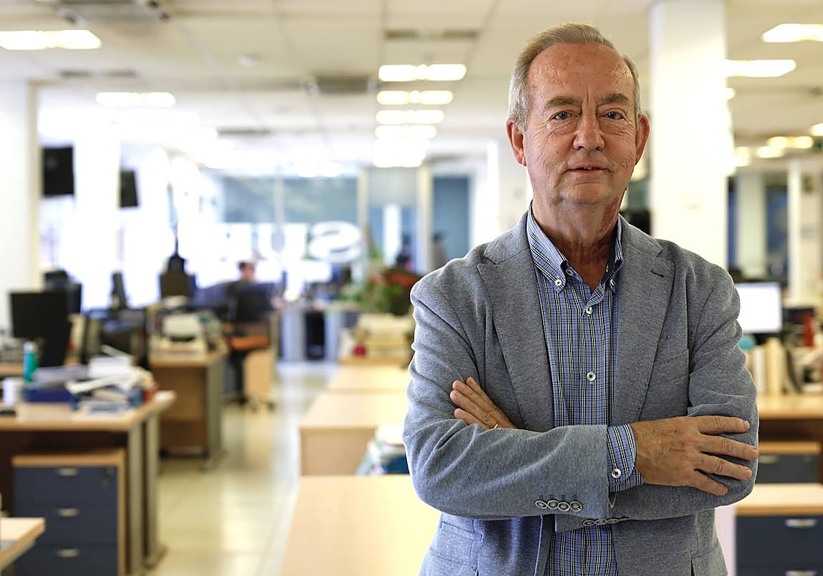 Gonzalo Fuentes, en la redacción de SUR.