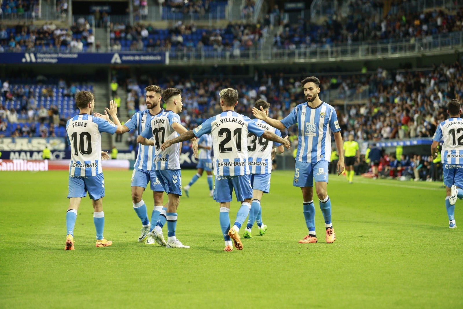 Málaga-Mirandés: Las mejores fotos de la victoria en La Rosaleda