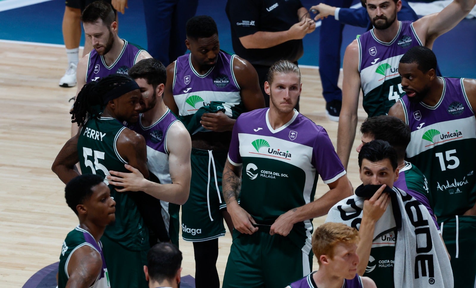 Imágenes de la segunda derrota del Unicaja en la Final Four