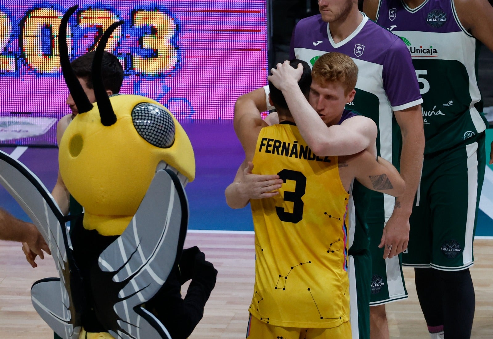 Imágenes de la segunda derrota del Unicaja en la Final Four