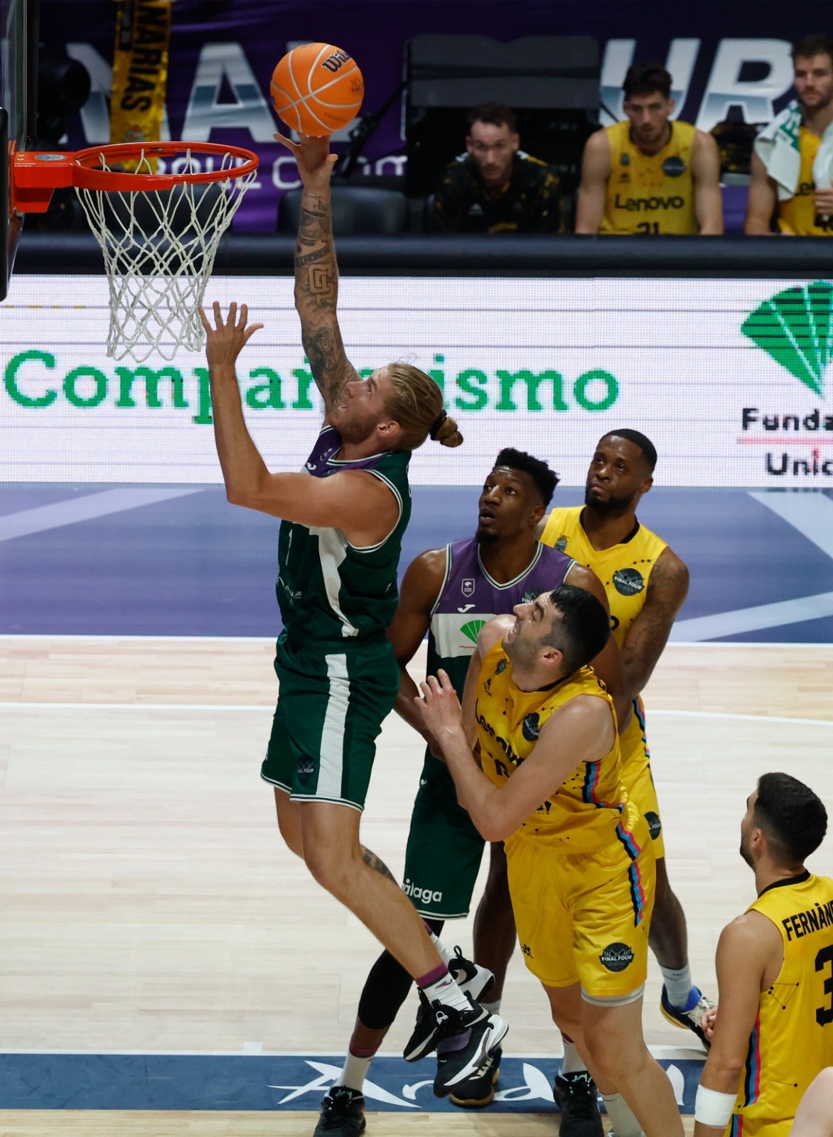 Imágenes de la segunda derrota del Unicaja en la Final Four