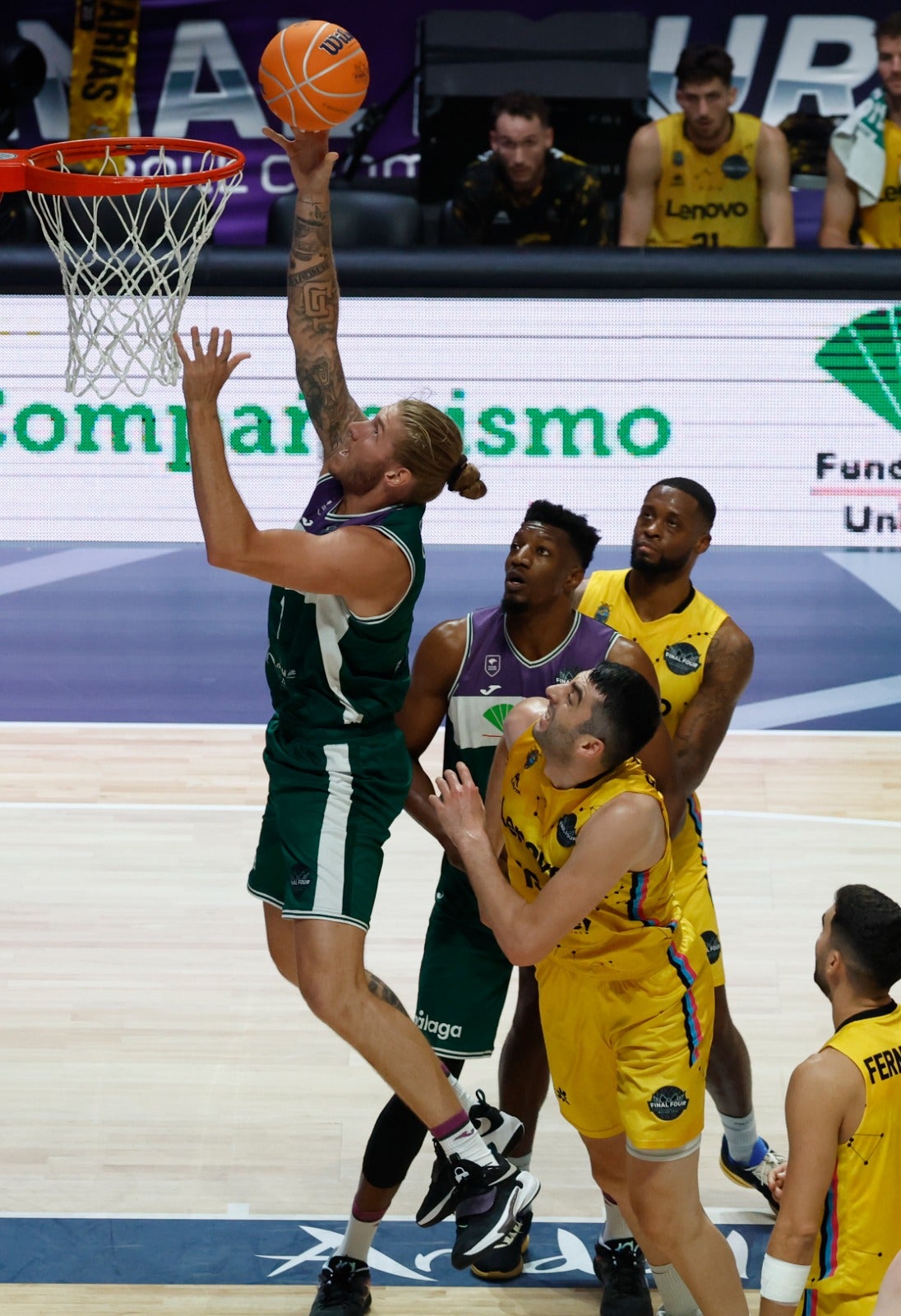 Imágenes de la segunda derrota del Unicaja en la Final Four