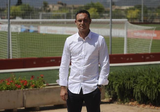 Javi Recio, en la ciudad deportiva del RCD Mallorca.