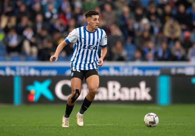Abqar, en un partido con el Alavés esta temporada.