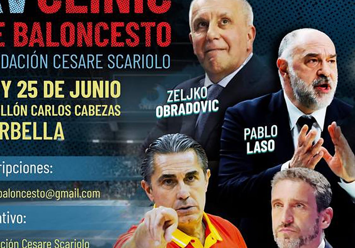 Cartel anunciador de la cita.