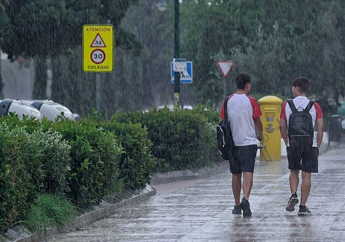 La lluvia regresa a Málaga