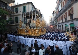 Salida de la Cofradía de la Paloma, el pasado Miércoles Santo.