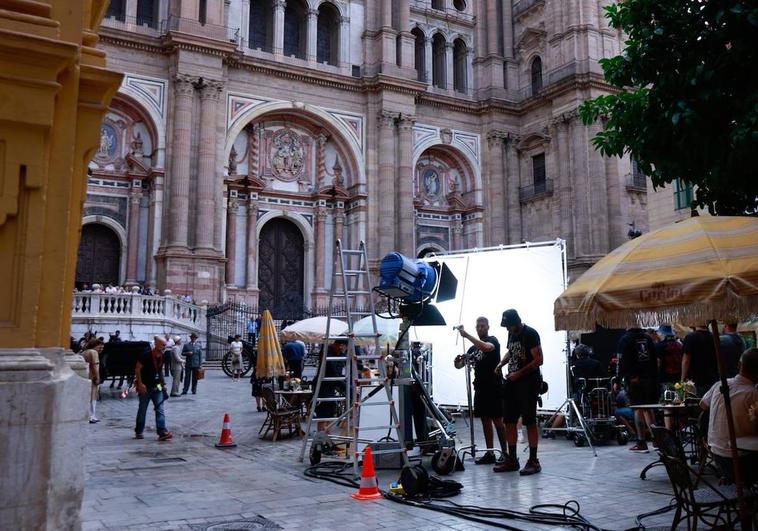 Málaga se transforma en Brasil por el rodaje de una serie