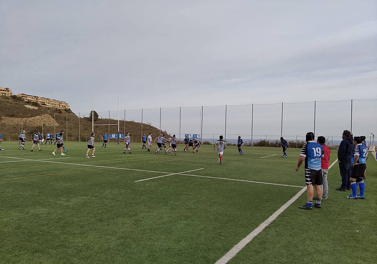 Imagen de archivo de un partido de rugby en el Manuel Becerra.