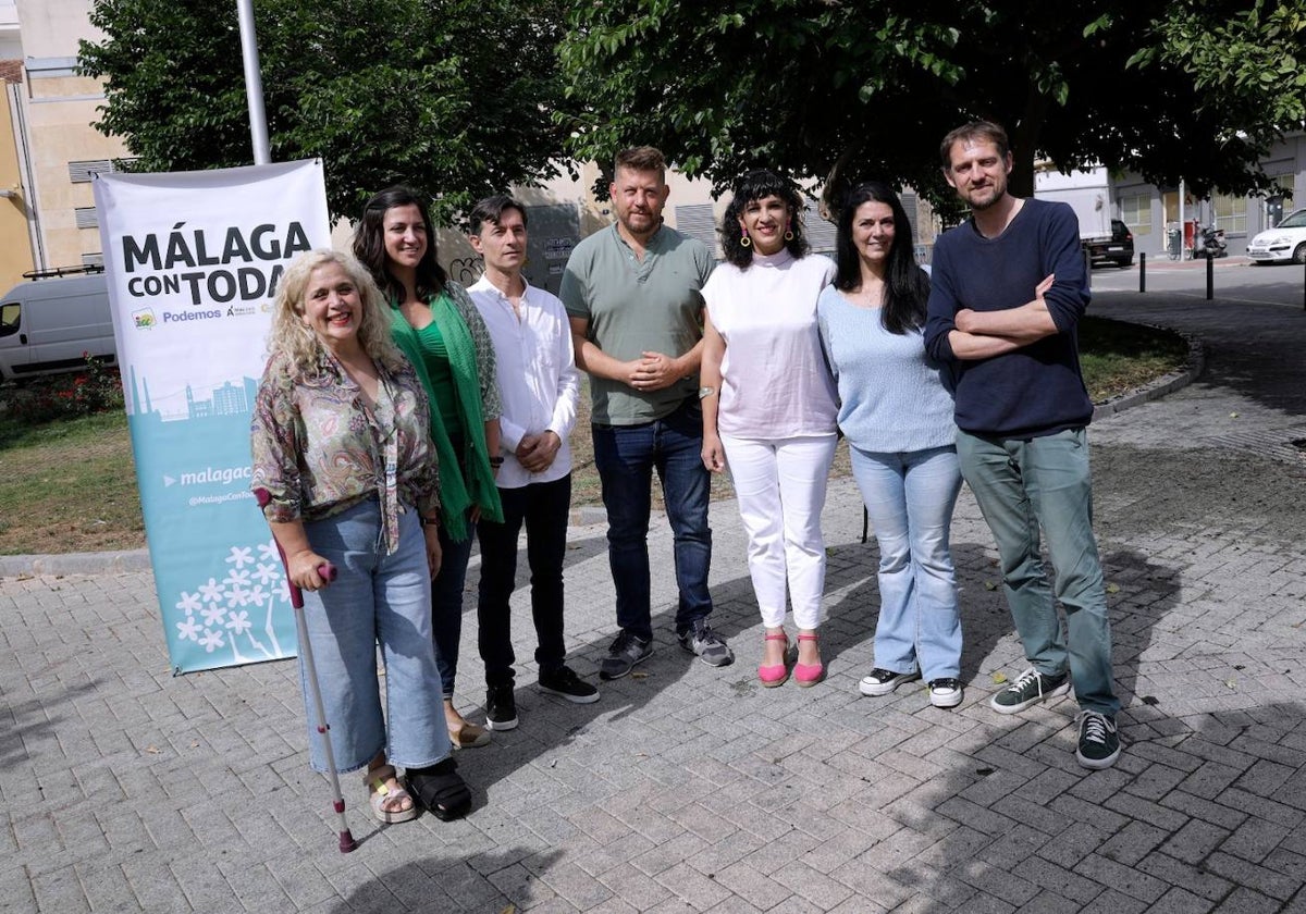 Los candidatos de Con Málaga se presentan como la candidatura verde.