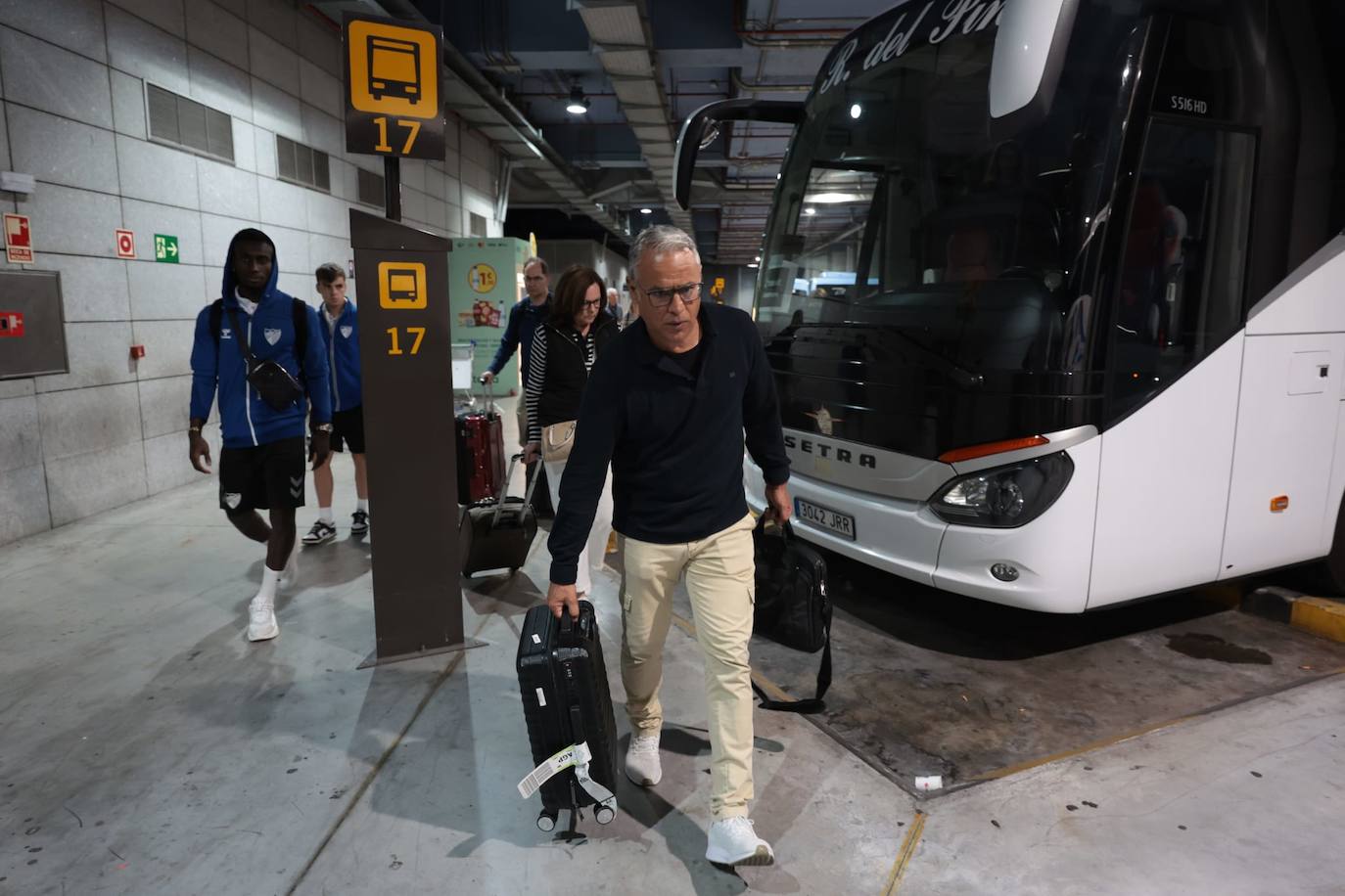 Silencio sepulcral en el regreso de la expedición malaguista