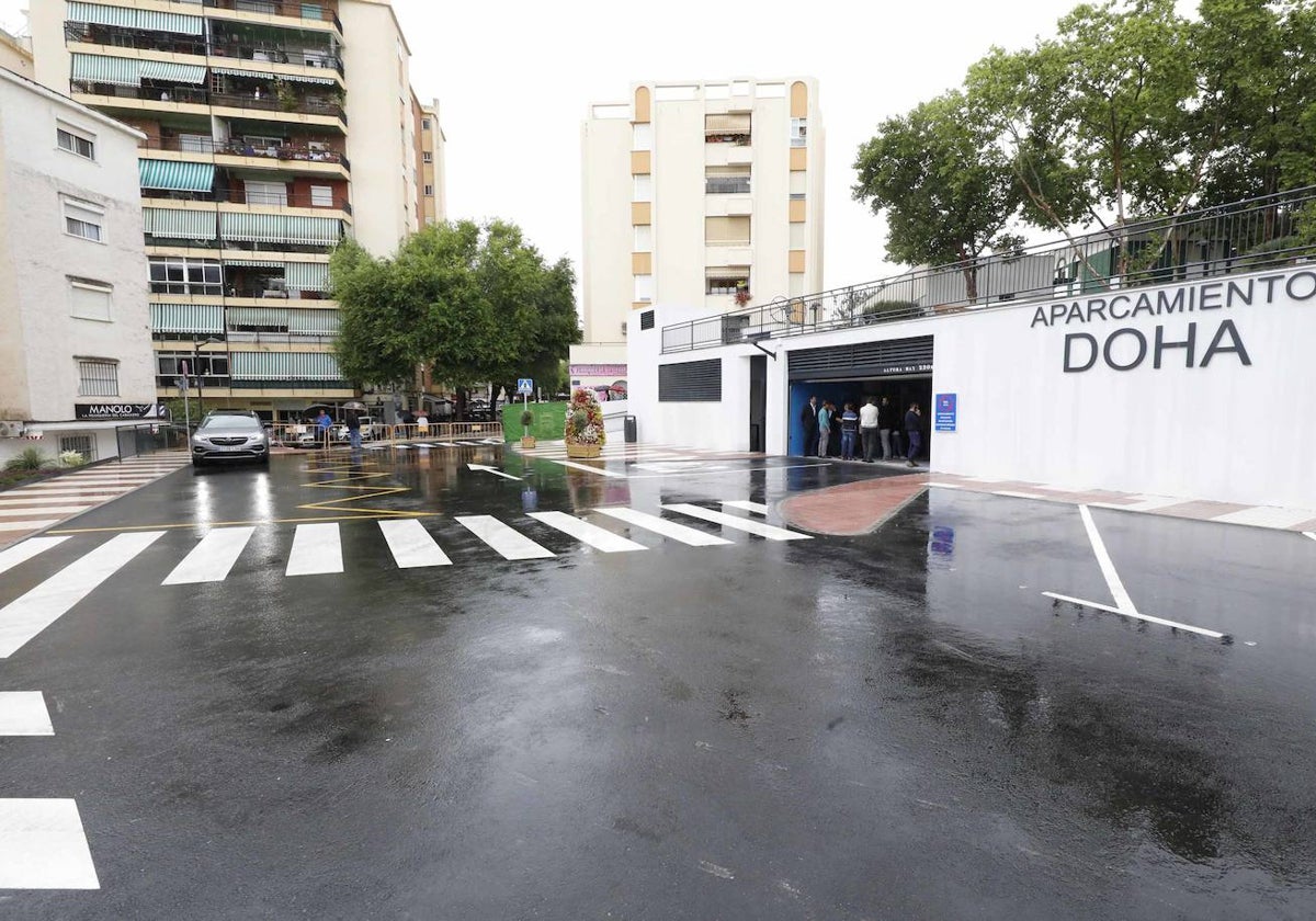 Las 160 plazas del aparcamiento público de la calle Doha, ya disponibles, serán gratuitas hasta el 15 de julio