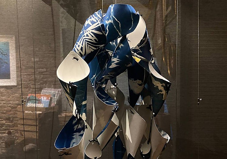 Parte de las esculturas expuestas en 'La Ventana Amarilla'.