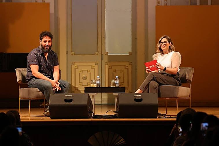 El Kanka, en la charla con Regina Sotorrío.