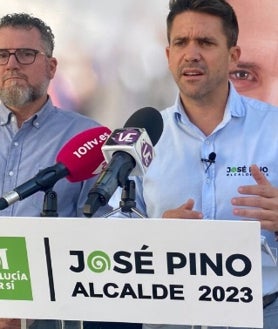 Imagen secundaria 2 - Arriba, candidatos del PSOE; abajo, a la izquierda, el líder del GIPMTM, y a la derecha, José Pino, de Andalucía por Sí, este viernes.