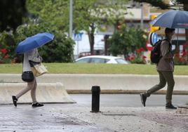 Aemet activa la alerta amarilla por lluvias este sábado en cinco provincias andaluzas