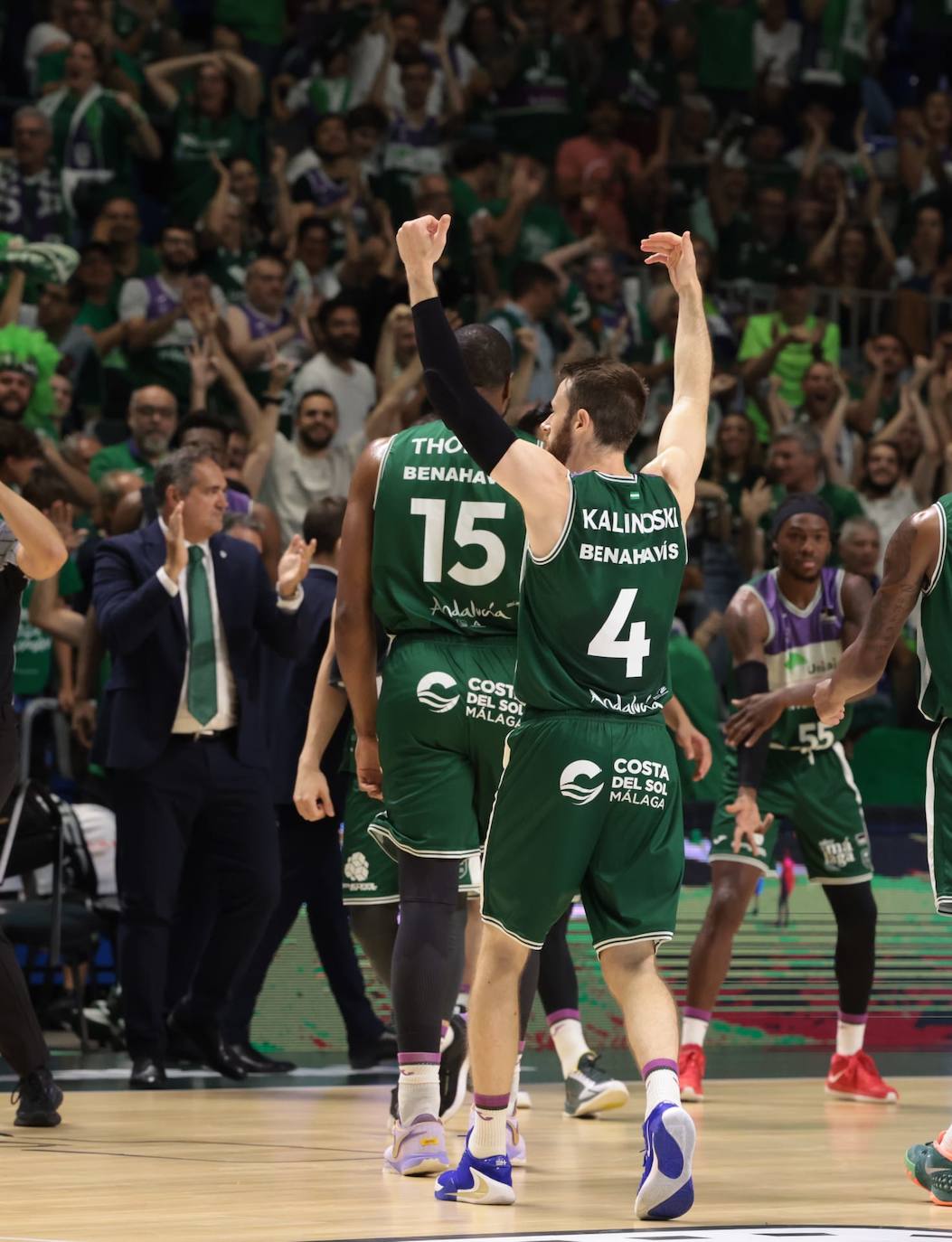 El segundo partido de play-off entre Unicaja y Tenerife, en fotos