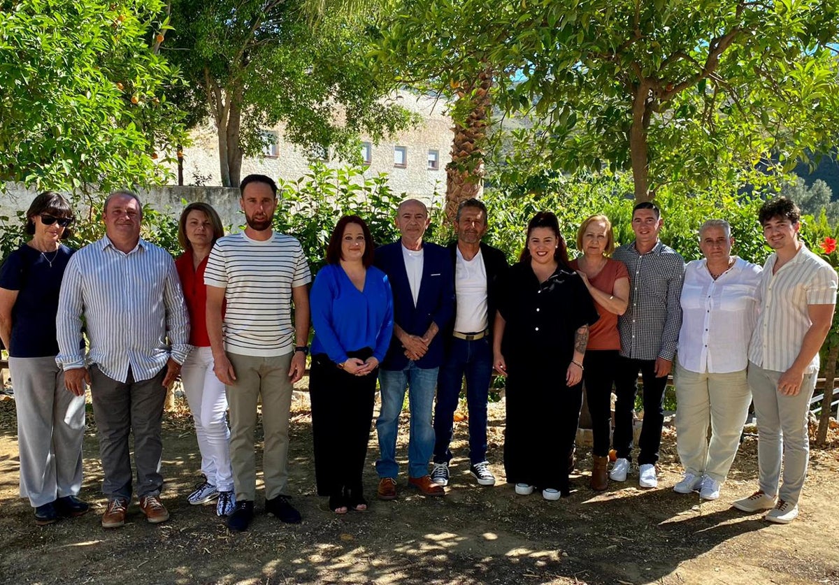 Integrantes de la candidatura socialista de Benamargosa.